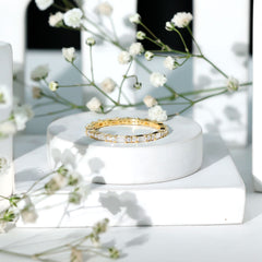 1 CT Moissanite Stackable Enhancer Ring