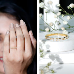 1 CT Moissanite Stackable Enhancer Ring