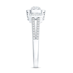 Certified Moissanite Vintage Inspired Engagement Ring