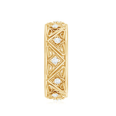 Vintage Style Diamond Wedding Band Ring