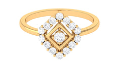 Contemporary Diamond Promise Ring with Certificate