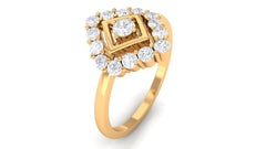 Contemporary Diamond Promise Ring with Certificate