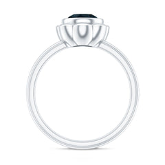 Genuine 1.35 Carat London Blue Topaz Solitaire Engagement Ring