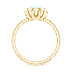 1.5 Carat Ethiopian Opal Engagement Ring for Women