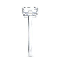 2 CT Lab Grown Diamond Emerald Cut Engagement Ring