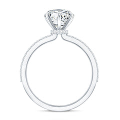 2 Carat Lab Grown Diamond Heart Engagement Ring for Her