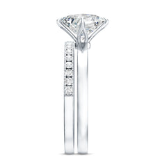 Princess Cut Lab Grown Diamond Ring With Wedding Band