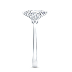 Certified Lab Grown Diamond Three Stone Engagement Ring for Women