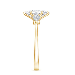 Certified Lab Grown Diamond Three Stone Engagement Ring for Women