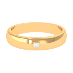 Natural Diamond Mens Wedding Band Ring