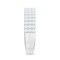 Natural Diamond Wide Half Eternity Band Ring