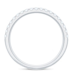 Natural Diamond Wide Half Eternity Band Ring