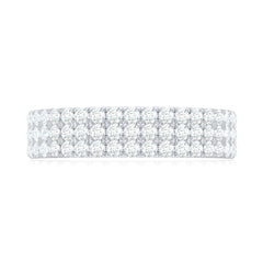 Natural Diamond Wide Half Eternity Band Ring