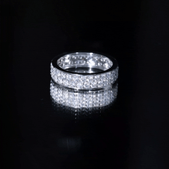 Certified Moissanite Full Eternity Wedding Band For Women