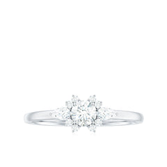 Natural Diamond Promise Ring with Certificate