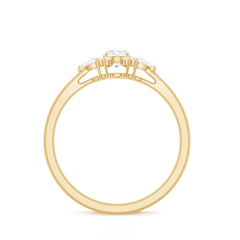 Natural Diamond Promise Ring with Certificate