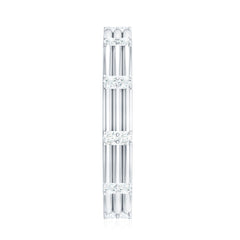 Simple Diamond Stackable Band Ring in Pave Setting