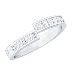 Natural Diamond Anniversary Band Ring with Certificate