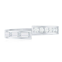 Natural Diamond Anniversary Band Ring with Certificate