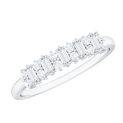 Minimal Natural Diamond Anniversary Ring