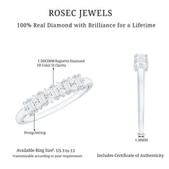 Minimal Natural Diamond Anniversary Ring