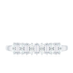Minimal Natural Diamond Anniversary Ring