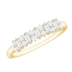 Minimal Natural Diamond Anniversary Ring