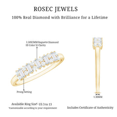 Minimal Natural Diamond Anniversary Ring