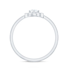 Nature Inspired Diamond Cute Promise Ring with Certificate