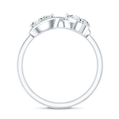 Lab Grown Diamond Toi Et Moi Promise Ring with Infinity Knot