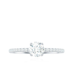 Minimalist Diamond Classic Engagement Ring