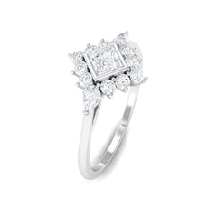 Designer Diamond Engagement Ring with Halo