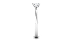 Natural Diamond Solitaire Promise Ring For Women