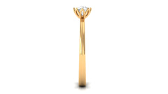 Natural Diamond Solitaire Promise Ring For Women