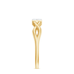Contemporary Diamond Engagement Ring with Infinity Shank