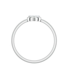 Certified Natural Diamond Heart Promise Ring