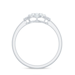 Real Diamond Engagement Ring with Halo