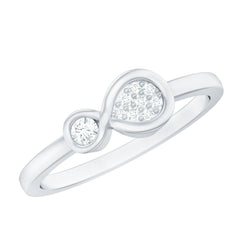 Natural Diamond Infinity Promise Ring