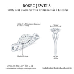 Certified Diamond Infinity Promise Ring