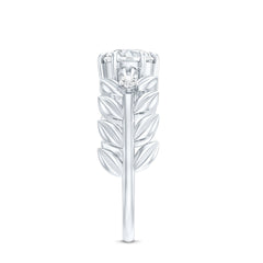 6 MM Lab Grown Diamond Nature Inspired Engagement Ring