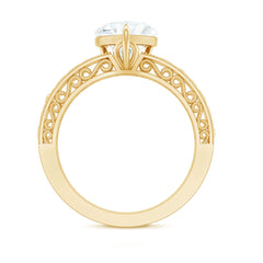 2 Carat Lab Grown Diamond Heart Engagement Ring