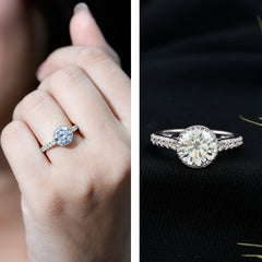 Certified Bezel Set Lab Grown Diamond Engagement Ring With Side Stones