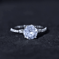 Certified 2 Carat Lab Grown Diamond Simple Engagement Ring