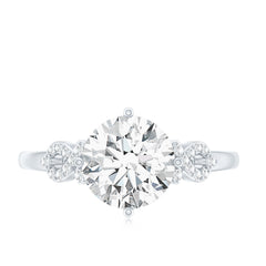 Certified 2 Carat Lab Grown Diamond Solitaire Engagement Ring