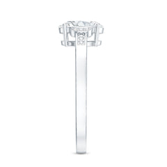 Certified 6X8 MM Oval Lab Grown Diamond Solitaire Engagement Ring