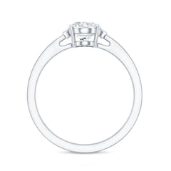 Certified 6X8 MM Oval Lab Grown Diamond Solitaire Engagement Ring
