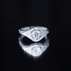 Certified 6 MM Lab Grown Diamond Classic Engagement Ring