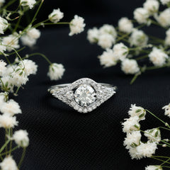 Certified 6 MM Lab Grown Diamond Classic Engagement Ring