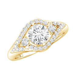 Certified 6 MM Lab Grown Diamond Classic Engagement Ring