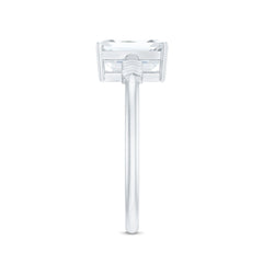 Lab Grown Diamond Emerald Cut Designer Engagement Ring